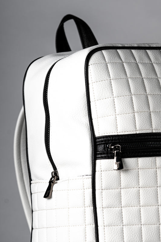 Mochila Cuadrillé Blanco