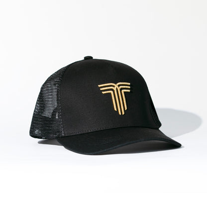 Gorra Tiffosi NEGRO/DORADO