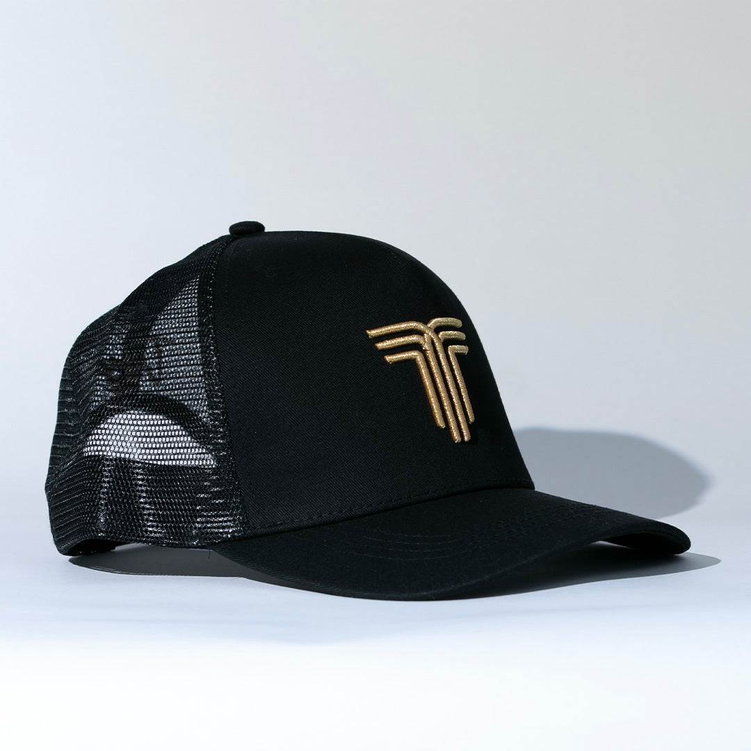 Gorra Tiffosi NEGRO/DORADO