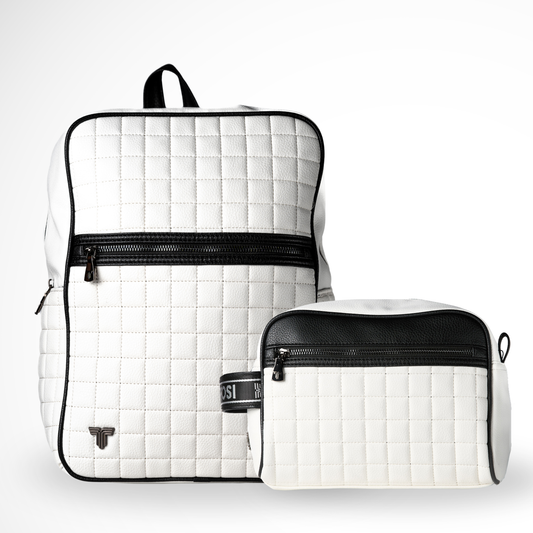 Conjunto Cuadrillé blanco